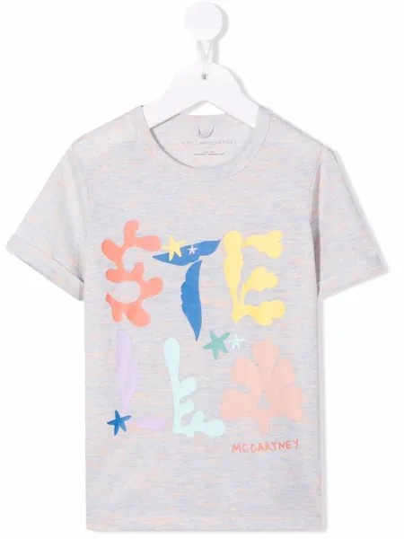 Stella McCartney Kids футболка с логотипом