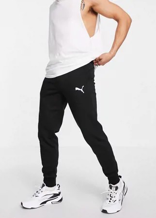 Черные джоггеры с логотипом в виде кошки Puma Essentials-Черный