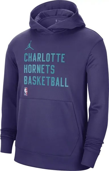 Мужская худи Nike Charlotte Hornets фиолетового цвета с прожекторами