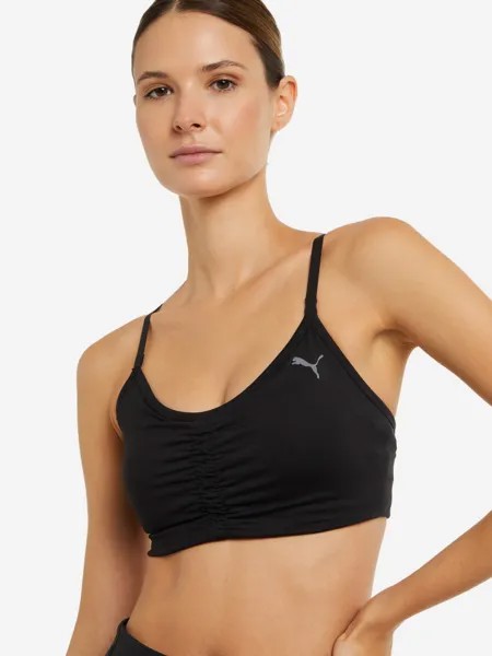 Спортивный топ бра PUMA Low Impact Studio Foundation, Черный