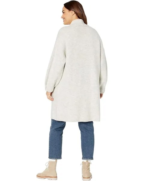 Свитер Madewell Plus Glenridge Shawl-Collar Sweater-Coat, цвет Heather Smoke