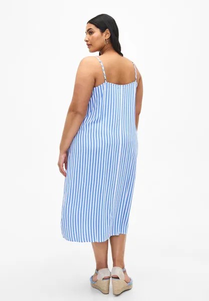 Летнее платье FLASH Zizzi, цвет L. Blue White Stripe