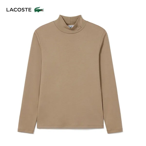 Футболка женская Lacoste с длинными рукавами, песочный