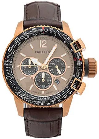Швейцарские наручные  мужские часы Nautica NAPLECR17. Коллекция BFC Chrono Box Set