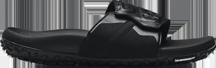 Ботинки Under Armour Fat Tire Slides Black, черный