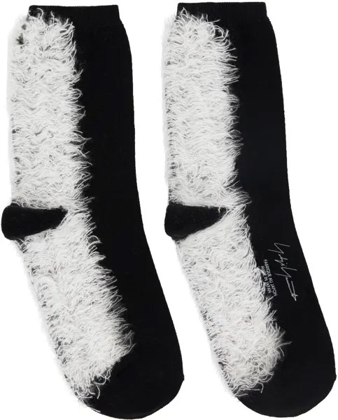 Черные меховые носки Yohji Yamamoto