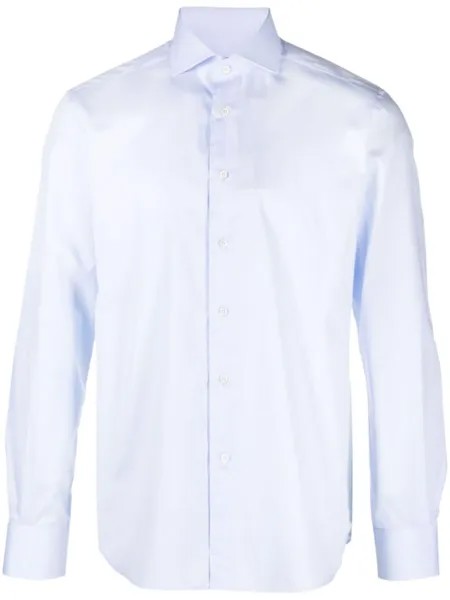 Corneliani рубашка с длинными рукавами, синий