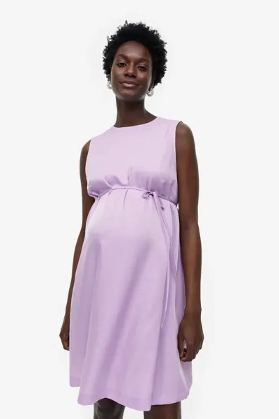 Платье с поясом H&M, лиловый