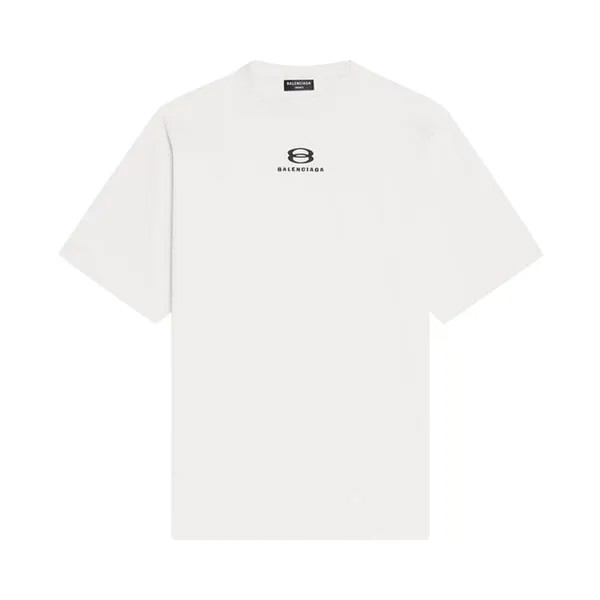Футболка Balenciaga Large Fit T-Shirt 'Chalky White/Black', белый
