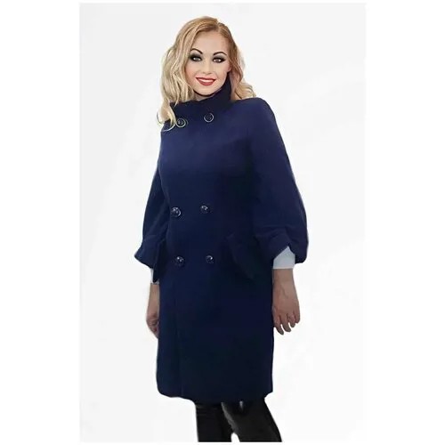 Кашемировые пальто BGT Кашемировое пальто женское. Разм.50, синий