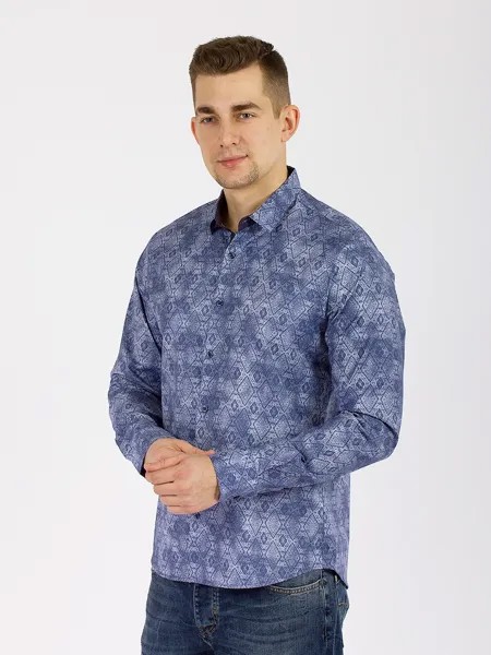 Рубашка мужская PANTAMO GD30700030 синяя L