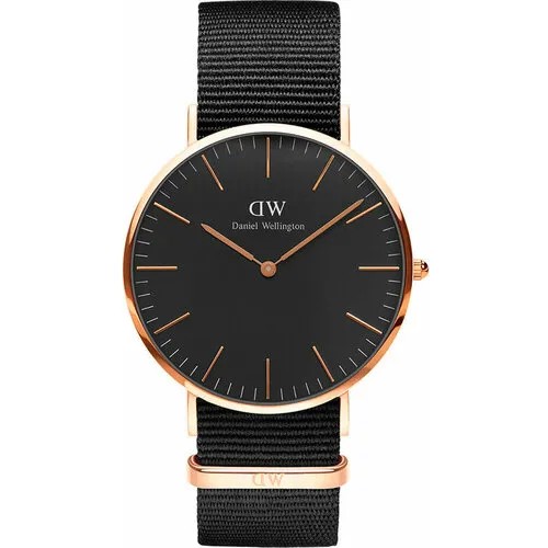 Наручные часы Daniel Wellington, черный, золотой