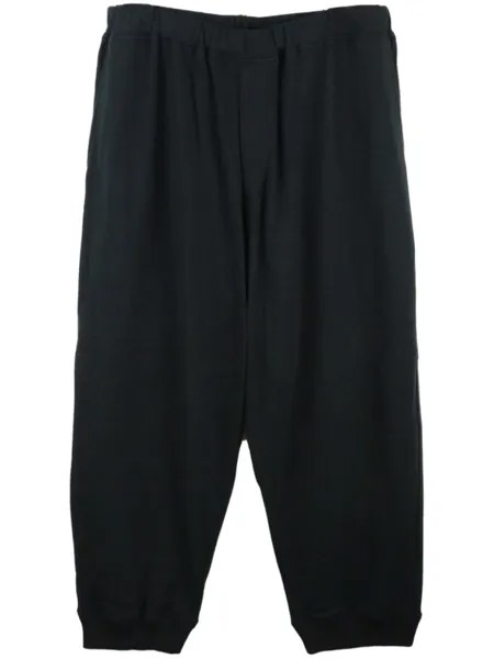 Yohji Yamamoto спортивные брюки с низким шаговым швом, черный