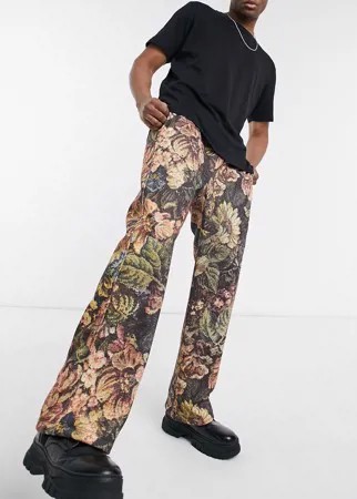 Джоггеры в винтажном стиле с цветочным принтом от комплекта Jaded London-Многоцветный
