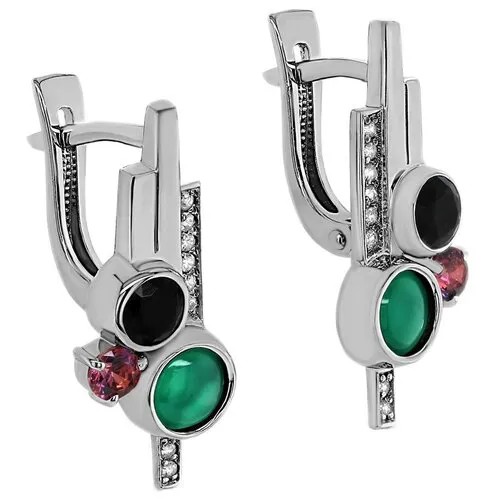 Серьги KABAROVSKY, серебро, 925 проба, фианит