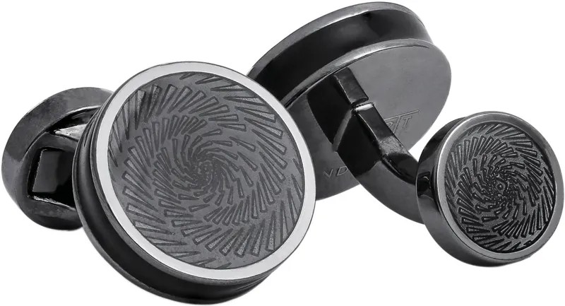 Запонки мужские Tateossian CF0073 черные