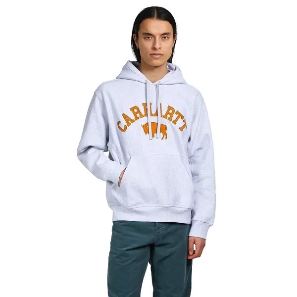 Толстовка с капюшоном CARHARTT WIP Hooded Locker Sweatshirt Ash Heather / Brown 2023