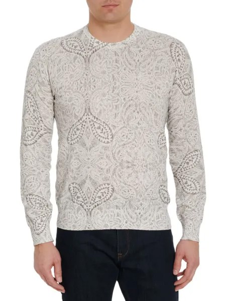 Свитер с круглым вырезом Taurus Robert Graham, цвет Light Grey