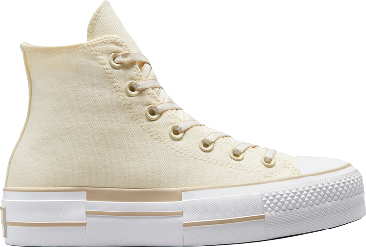 Кроссовки Converse Wmns Chuck Taylor All Star Lift Platform High Outline - Oat Milk, кремовый