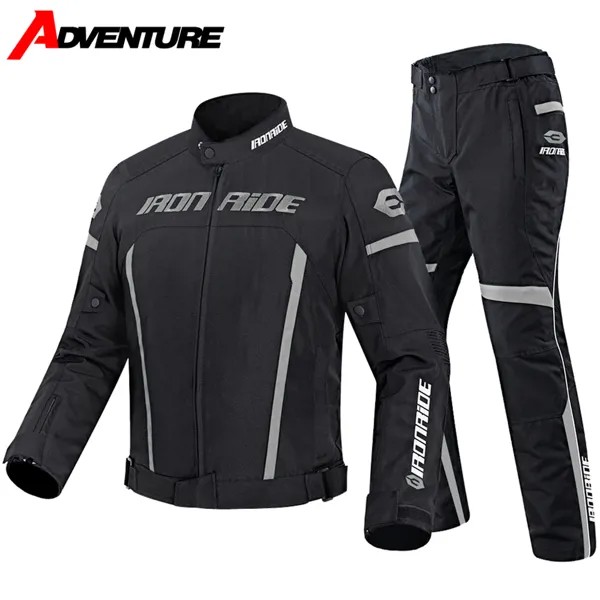 Мотоциклетная куртка, водонепроницаемая куртка для мотокросса, ветрозащитный костюм для мотогонок, защитный комплект для езды на мотоцикл...