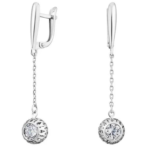 Серьги серебряные с фианитами арт. 2129259/9