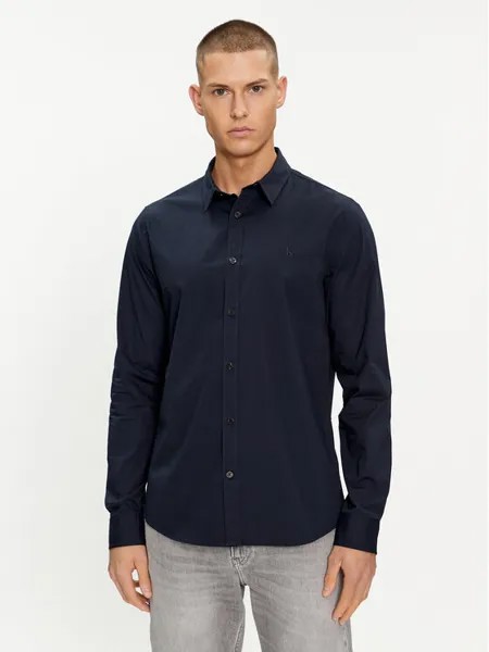 Рубашка узкого кроя Calvin Klein, синий