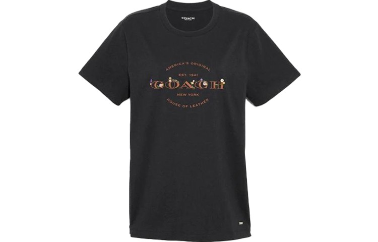 ТРЕНЕРА Женская футболка COACH, цвет Black