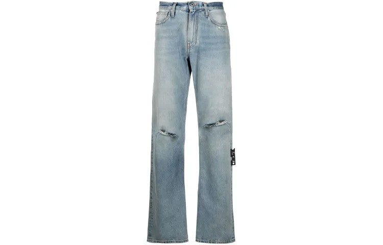 OFF-WHITE Мужские джинсы, цвет Blue