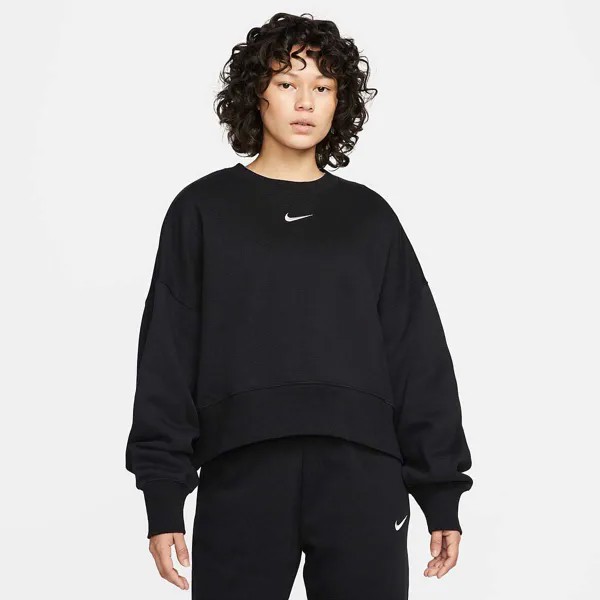 Свитшот W NSW PHOENIX FLEECE OVERSIZED CREWNECK Nike, цвет Schwarz/Beige