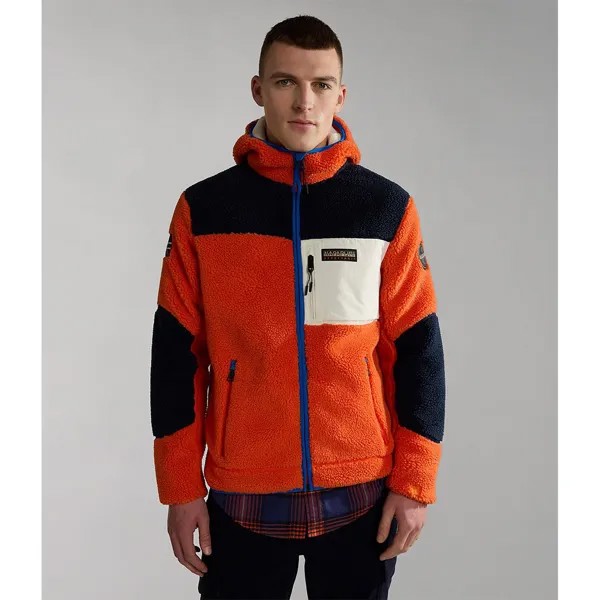 Толстовка Napapijri Yupik 3 Full Zip, оранжевый