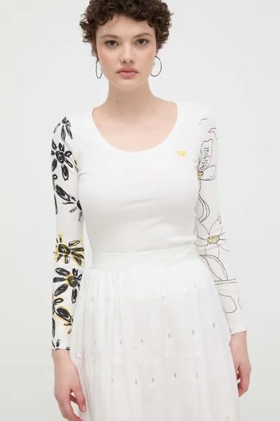 Лонгслив Desigual, бежевый