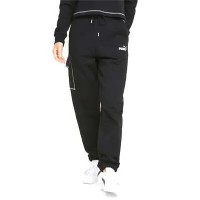Женские брюки-карго Puma Power Fleece Drawstring Размер S Повседневная 85593401