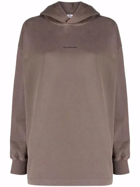 Acne Studios logo-print cotton hoodie