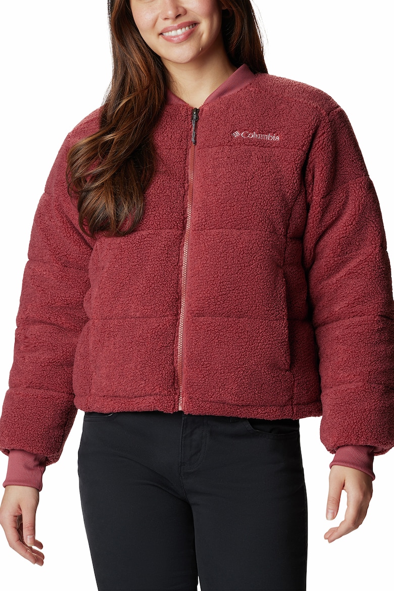 Puffect Зимняя куртка-пуховик с карманами Columbia, красный