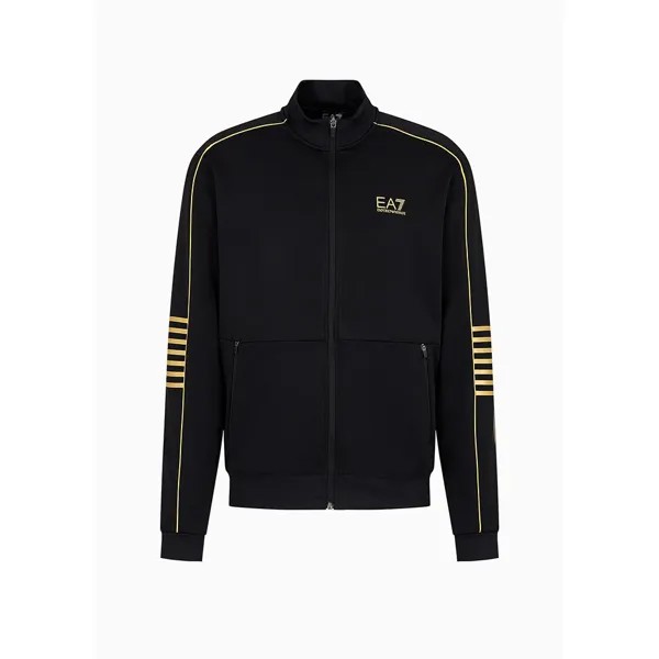 Толстовка EA7 6Rpm07 Full Zip, черный