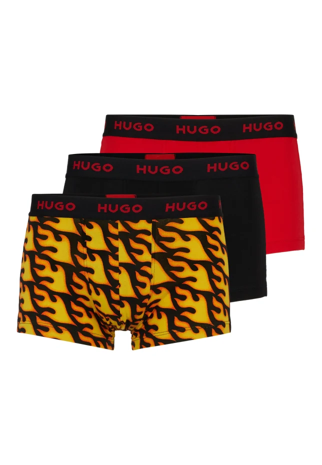 Боксеры trunk triplet design Hugo, красный
