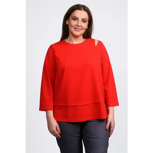 Блуза SVESTA, размер 60, красный