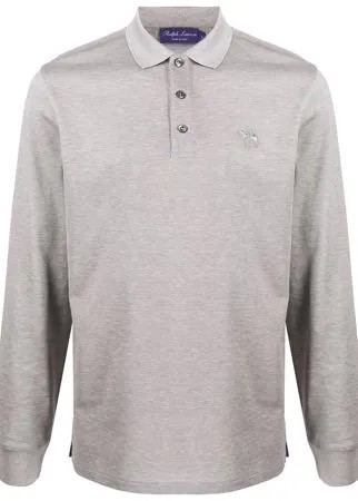 Ralph Lauren Purple Label рубашка поло с вышитым логотипом