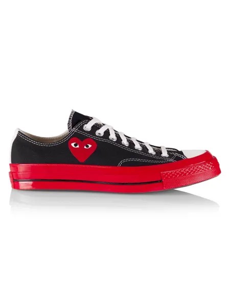 Низкие кроссовки унисекс Chuck 70 CdG PLAY x Converse Comme des Garçons PLAY, черный