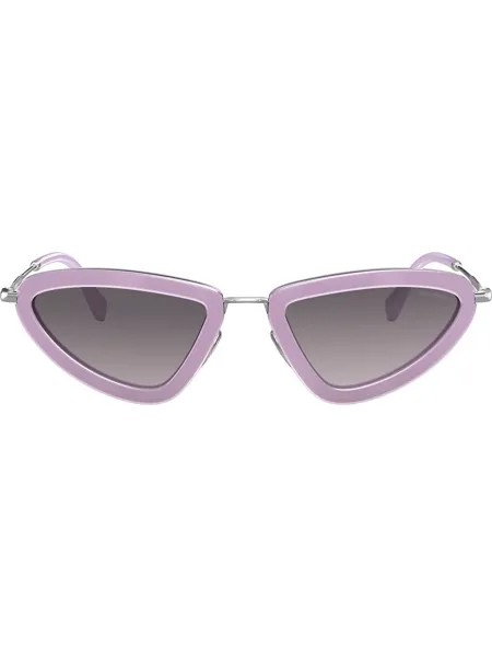 Miu Miu Eyewear солнцезащитные очки в оправе 'кошачий глаз'