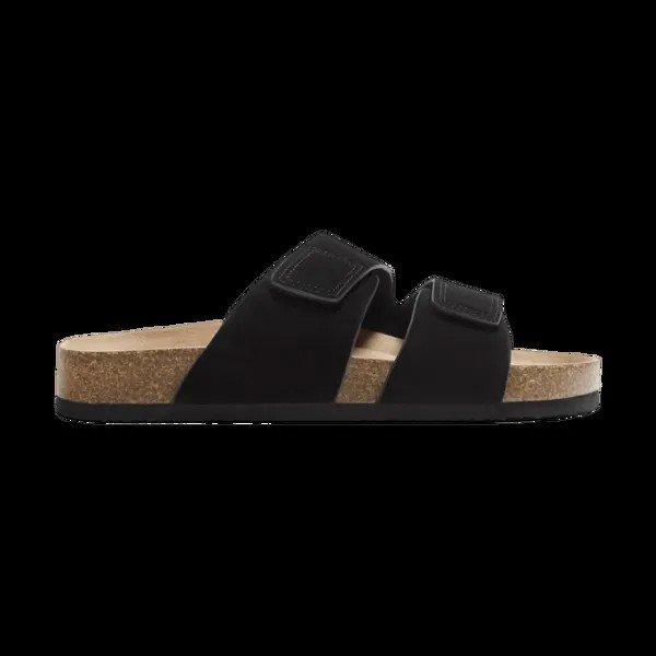 Сандалии Zara Split Suede Leather, черный
