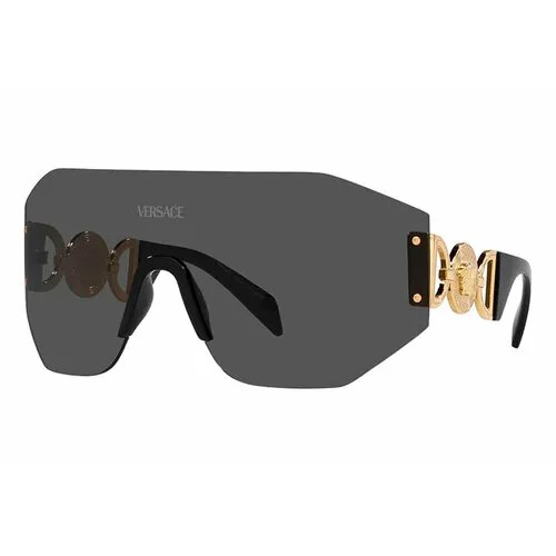 Солнцезащитные очки Versace, золотой, черный
