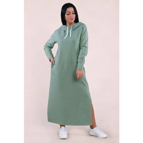 Платье Руся, размер 50, зеленый