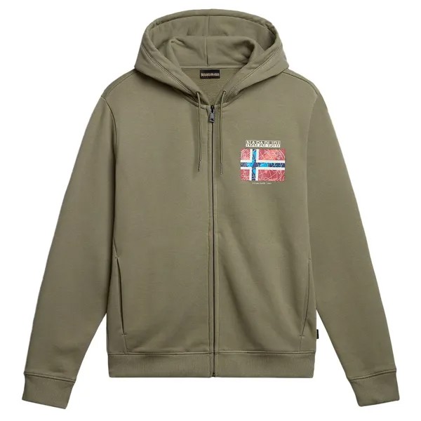 Толстовка Napapijri B-Guiro 1 Full Zip, зеленый