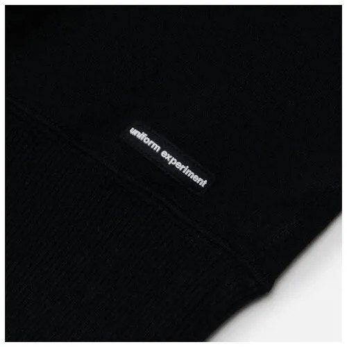 Мужская толстовка uniform experiment Logo Hoodie чёрный , Размер S