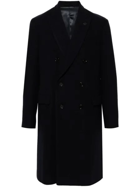 Lardini фетровое пальто, синий