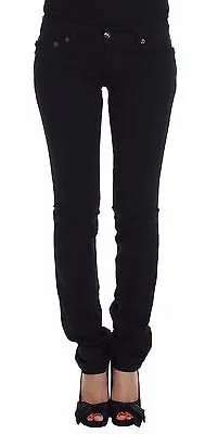 JUST CAVALLI Джинсовые брюки черного цвета из хлопка стрейч Slim Skinny Fit s. W24 Рекомендуемая розничная цена 300 долларов США