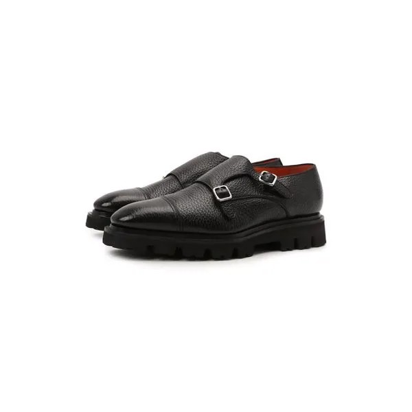 Кожаные монки Santoni