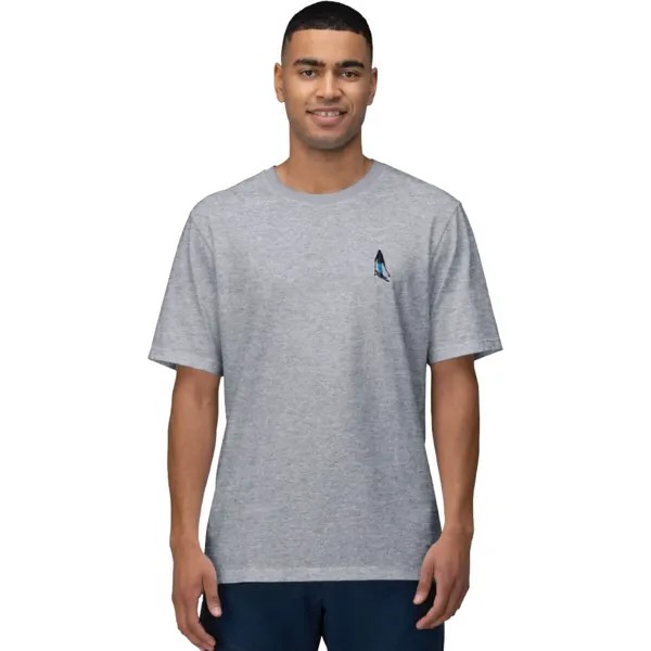 Хлопковая футболка с вышивкой «активность» Norrona, серый