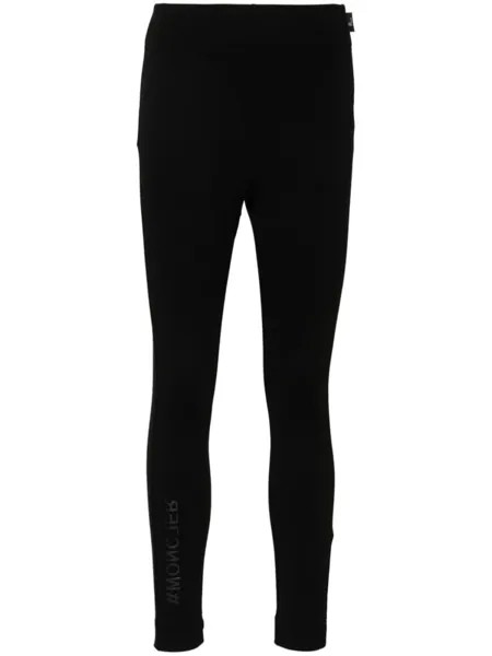 Moncler Grenoble спортивные легинсы с логотипом, черный